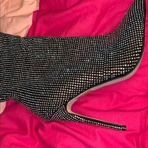 BRAND NEW!! Never worn! Thigh high sequins boots!